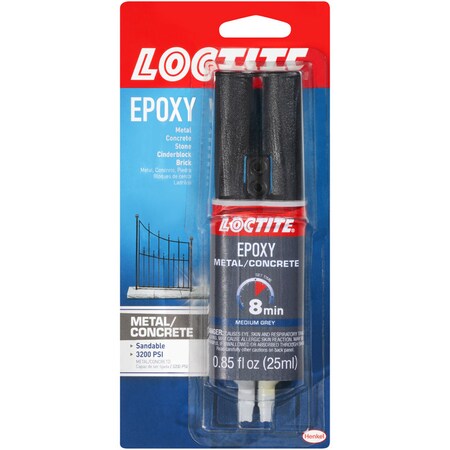 Loctite Epoxy Adhesive, 0.85 oz, Gray 1919325